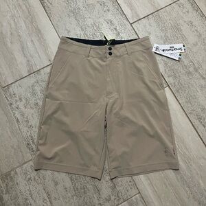 Smartwool Men's Beige Flat Front Shorts